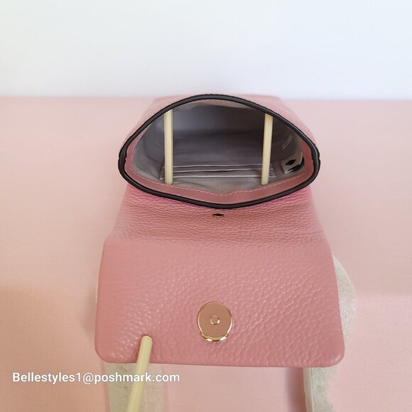 KATE SPADE Bradley North/South Pebbled Leather Phone Crossbody- Rococo Pink🎈⭐ - Picture 11 of 16